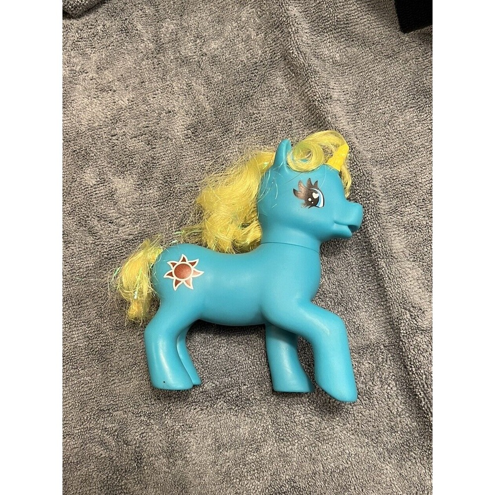 My‎ Little Pony Gi-Go Fakie Unicorn Blue Yellow Hair and Purple Sun